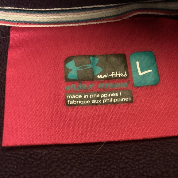 Under Armour semi fitted womens 1/4 zip pullover size large - Picture 10 of 14